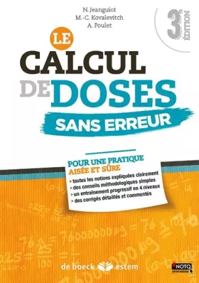 Couverture du produit · Le calcul de doses sans erreur
