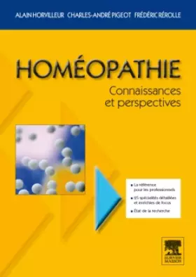 Couverture du produit · Homéopathie, connaissances et perspectives