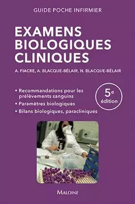 Couverture du produit · Examens biologiques cliniques, 5e éd.