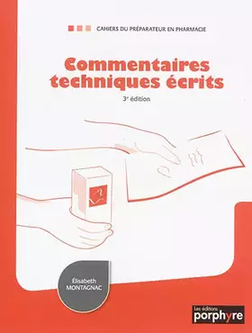Couverture du produit · COMMENTAIRES TECHNIQUES ECRITS 3E ED (0000)