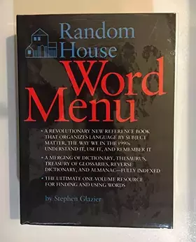 Couverture du produit · Random House Word Menu