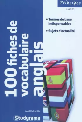 Couverture du produit · 100 fiches de vocabulaire anglais
