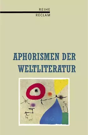 Couverture du produit · Aphorismen der Weltliteratur.