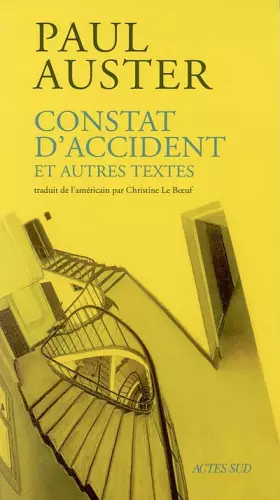 Couverture du produit · Constat d'accident et autres textes