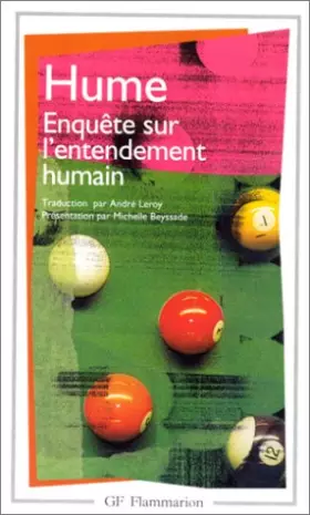 Couverture du produit · Enquête sur l'entendement humain