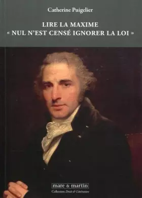 Couverture du produit · Lire la maxime « Nul n'est censé ignorer la loi »: N°4