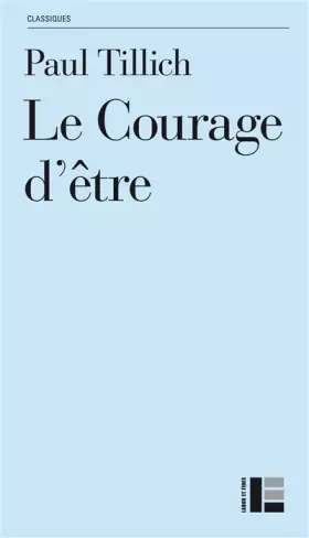 Couverture du produit · Le courage d'être