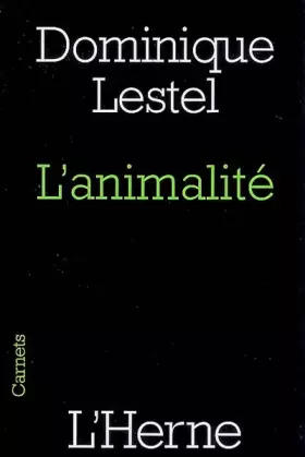 Couverture du produit · l'animalite