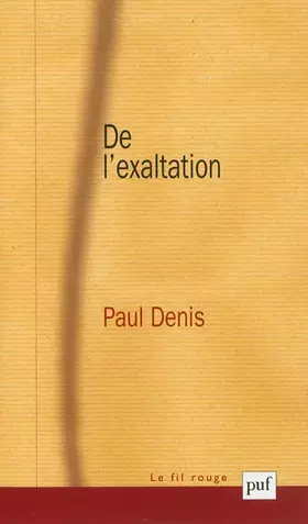 Couverture du produit · De l'exaltation