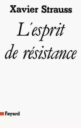 Couverture du produit · L'Esprit de résistance