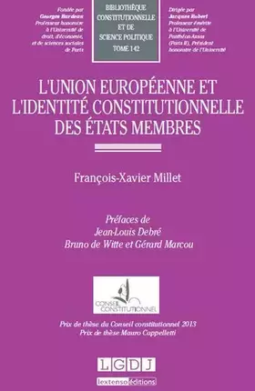 Couverture du produit · L'Union européenne et l'identité constitutionnelle des Etats membres - Tome 142