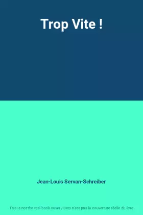 Couverture du produit · Trop Vite !