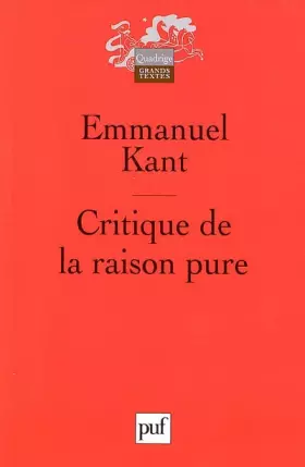 Couverture du produit · Critique de la raison pure