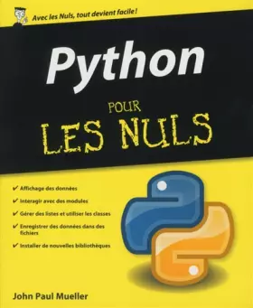 Couverture du produit · Python pour les Nuls