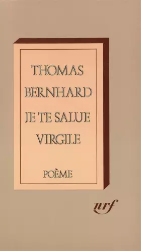 Couverture du produit · Je te salue Virgile