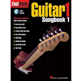 Couverture du produit · FastTrack Guitar Songbook 1 - Level 1 Book/Online Audio (Fasttrack Series)