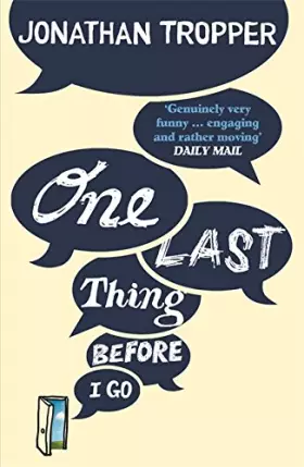 Couverture du produit · One Last Thing Before I Go