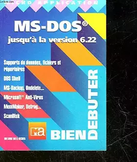 Couverture du produit · MS-DOS jusqu'à la version 6.22: Microsoft
