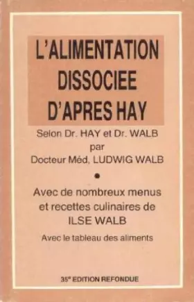 Couverture du produit · Die Haysche Trennkost. Mit Diabetikeranhang