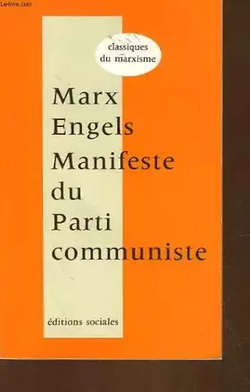 Couverture du produit · Manifeste du parti communiste et prefaces du "manifeste"