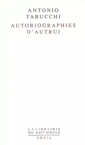 Couverture du produit · Autobiographies d'autrui