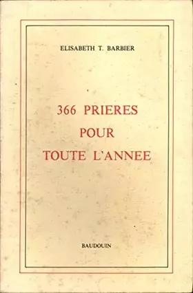 Couverture du produit · 366 prières pour toute l'année