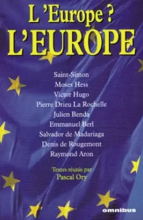 Couverture du produit · L'Europe ? L'Europe