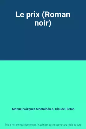 Couverture du produit · Le prix (Roman noir)