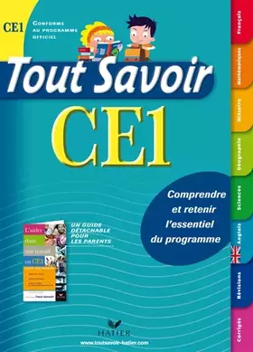 Couverture du produit · Tout Savoir CE1