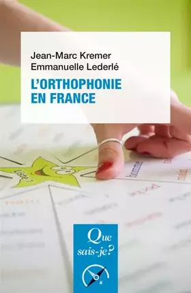 Couverture du produit · L'Orthophonie en France