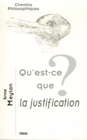 Couverture du produit · Qu'est-ce que la justification ?