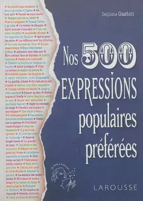 Couverture du produit · Nos 500 expressions populaires préférées