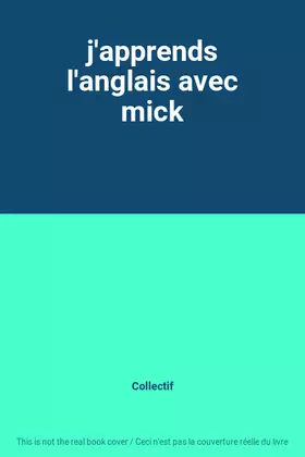 Couverture du produit · j'apprends l'anglais avec mick