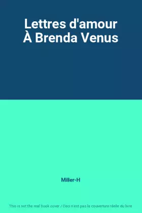 Couverture du produit · Lettres d'amour À Brenda Venus