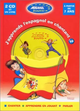 Couverture du produit · J'apprends l'espagnol en chantant, niveau 2 (1 livre + coffret de 2 CD)