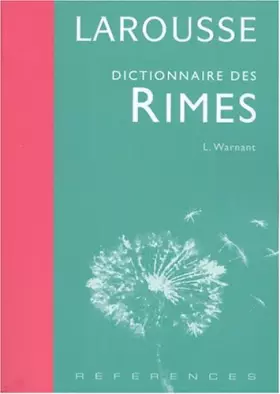 Couverture du produit · Dictionnaire des rimes