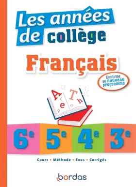 Couverture du produit · Les années de collège - Français