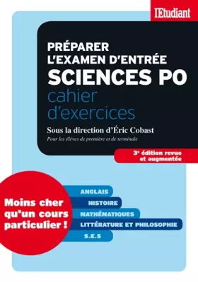 Couverture du produit · Préparer l'examen d'entrée à Sciences po - cahier d'exercices 3éd revue et augmentée