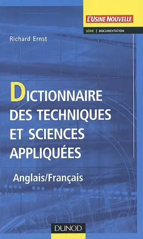 Couverture du produit · Dictionnaire des techniques et sciences appliquées (Anglais - Français)