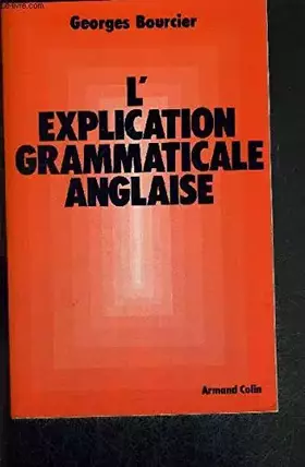 Couverture du produit · EXPLICATION GRAMMAT ANGL 2ED