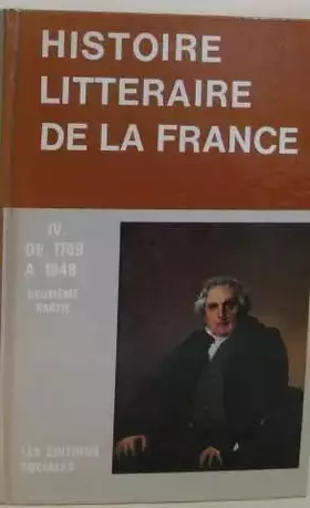 Couverture du produit · Manuel d'histoire littéraire de la france tome III