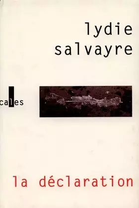 Couverture du produit · La déclaration