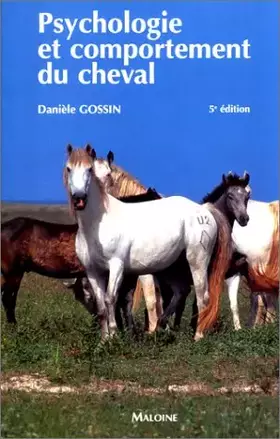 Couverture du produit · Psychologie et Comportement du cheval