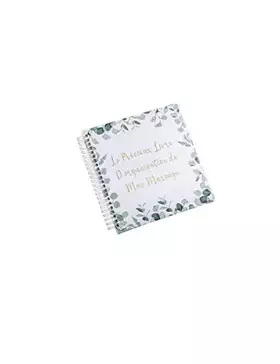 Couverture du produit · Générique Livre Organisation Mariage Eucalyptus 19X20CM