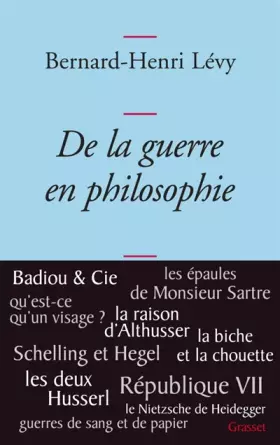 Couverture du produit · De la guerre en philosophie