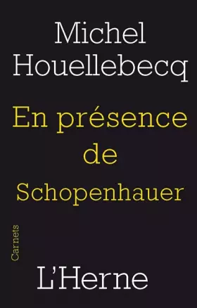 Couverture du produit · en presence de schopenhauer