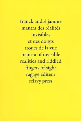 Couverture du produit · Mantra des réalités invisibles et des doigts troués de la vue: Edition bilingue Français Anglais