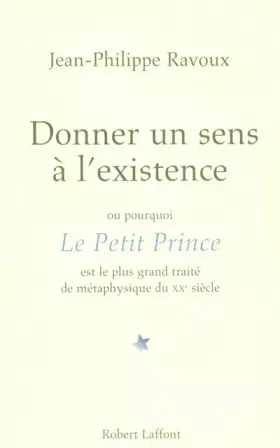 Couverture du produit · Donner un sens à l'existence
