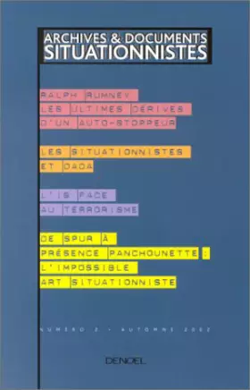 Couverture du produit · Archives & documents situationnistes