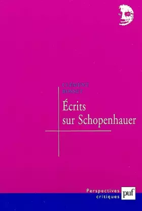 Couverture du produit · Ecrits sur Schopenhauer